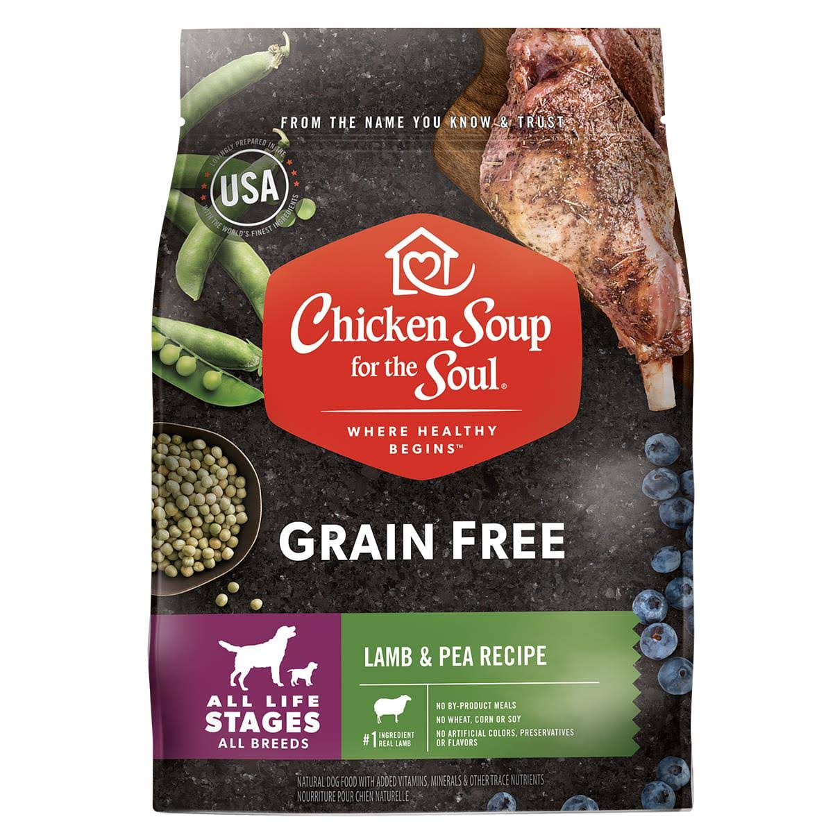 Chicken Soup For The Soul Grain Free Dog Food - Lamb & Pea, 10lb