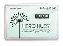 Hero Arts Pigment Ink Pad UNICORN PASTEL MINT AF280. Product Type: Ink & Paint. Hero Arts Crafting & Stamping Supplies from Simon Says Stamp.