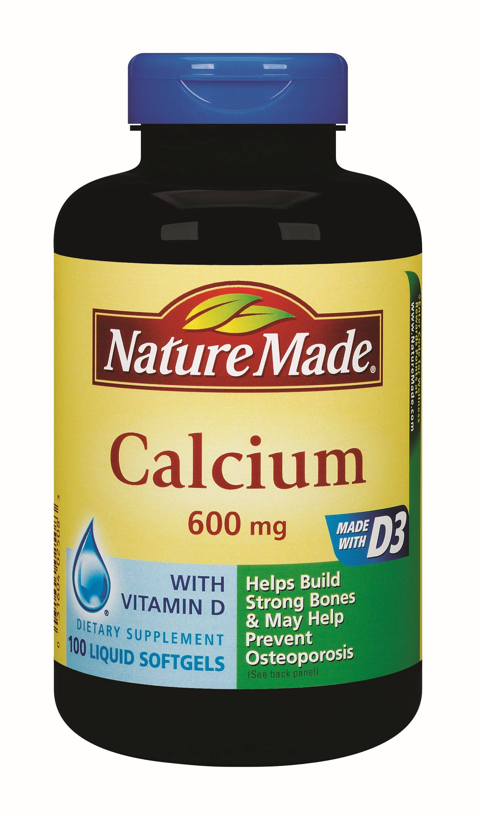 Nature Made Calcium - 600 mg, 100ct