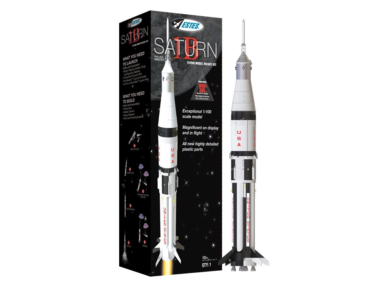 D-ES7251 - Estes Saturn 1B Scale Rocket Kit