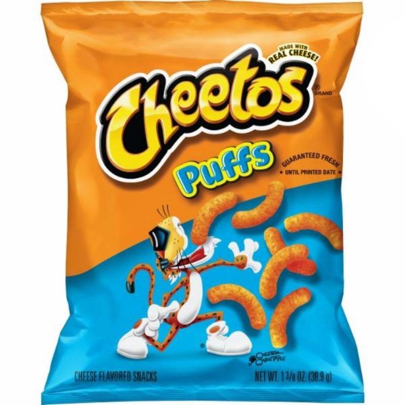 CHEETOS Puffs Cheese Flavored Snacks, 1.375 ounce bags (pack of 8)