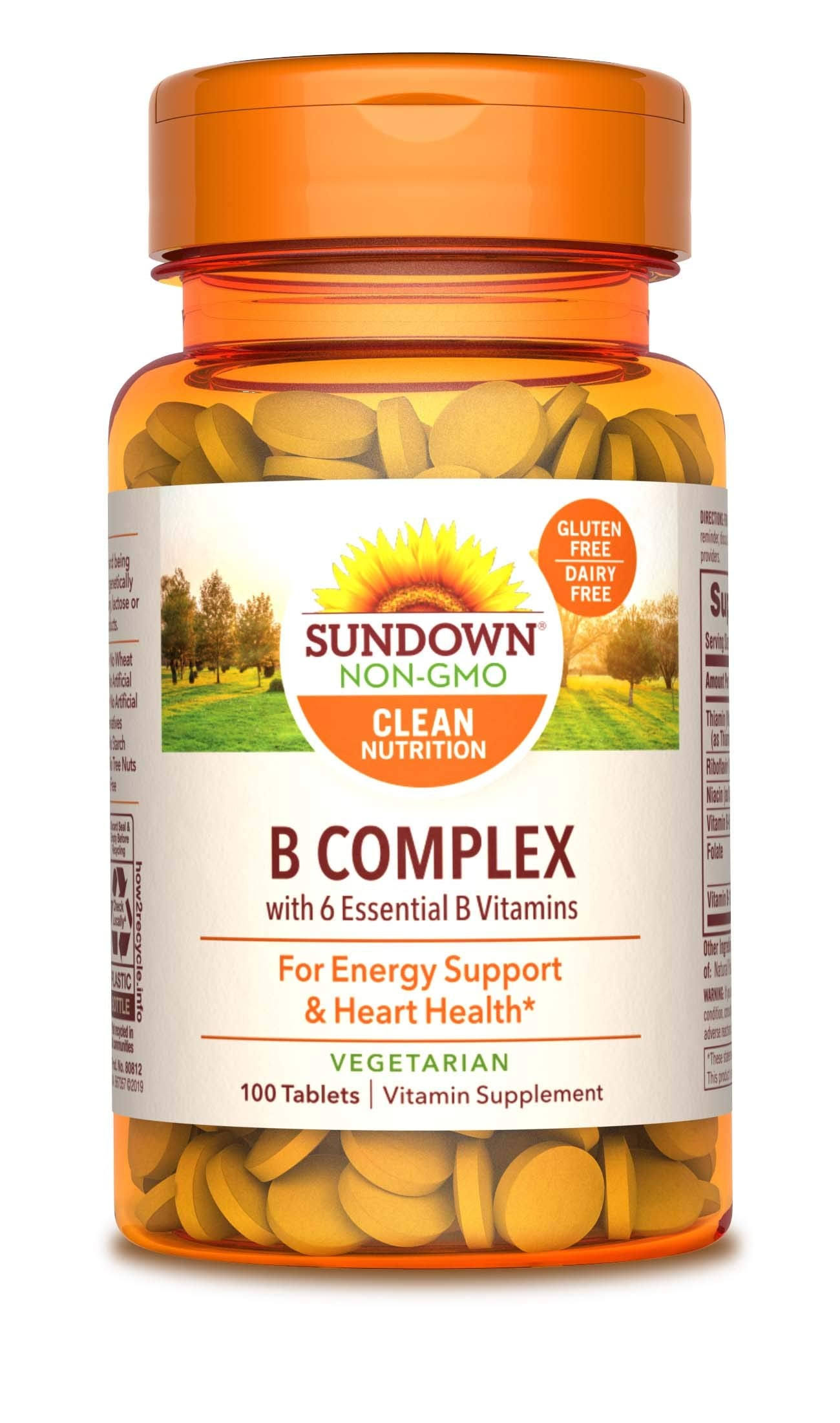 Sundown Naturals B Complex Dietary Supplement - 100ct