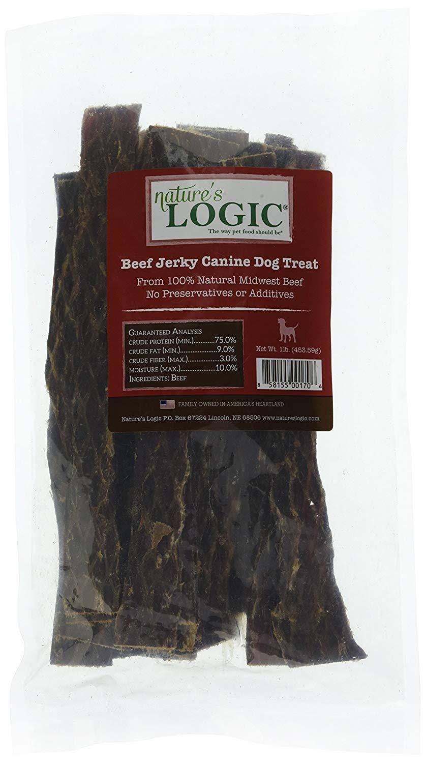 Nature's Logic Beef Jerky Canine Treat 1 lb.