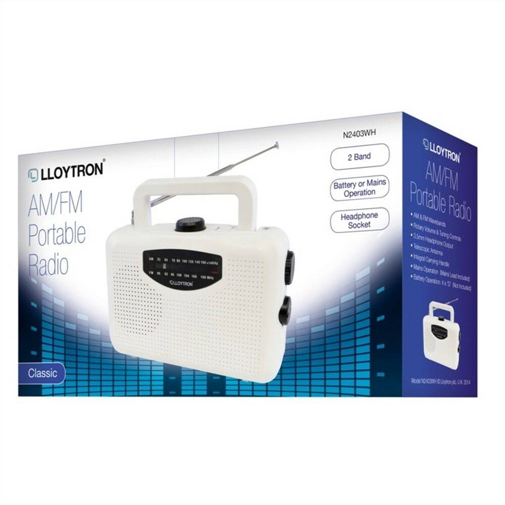 Lloytron AM FM Portable Radio - Battery Operated