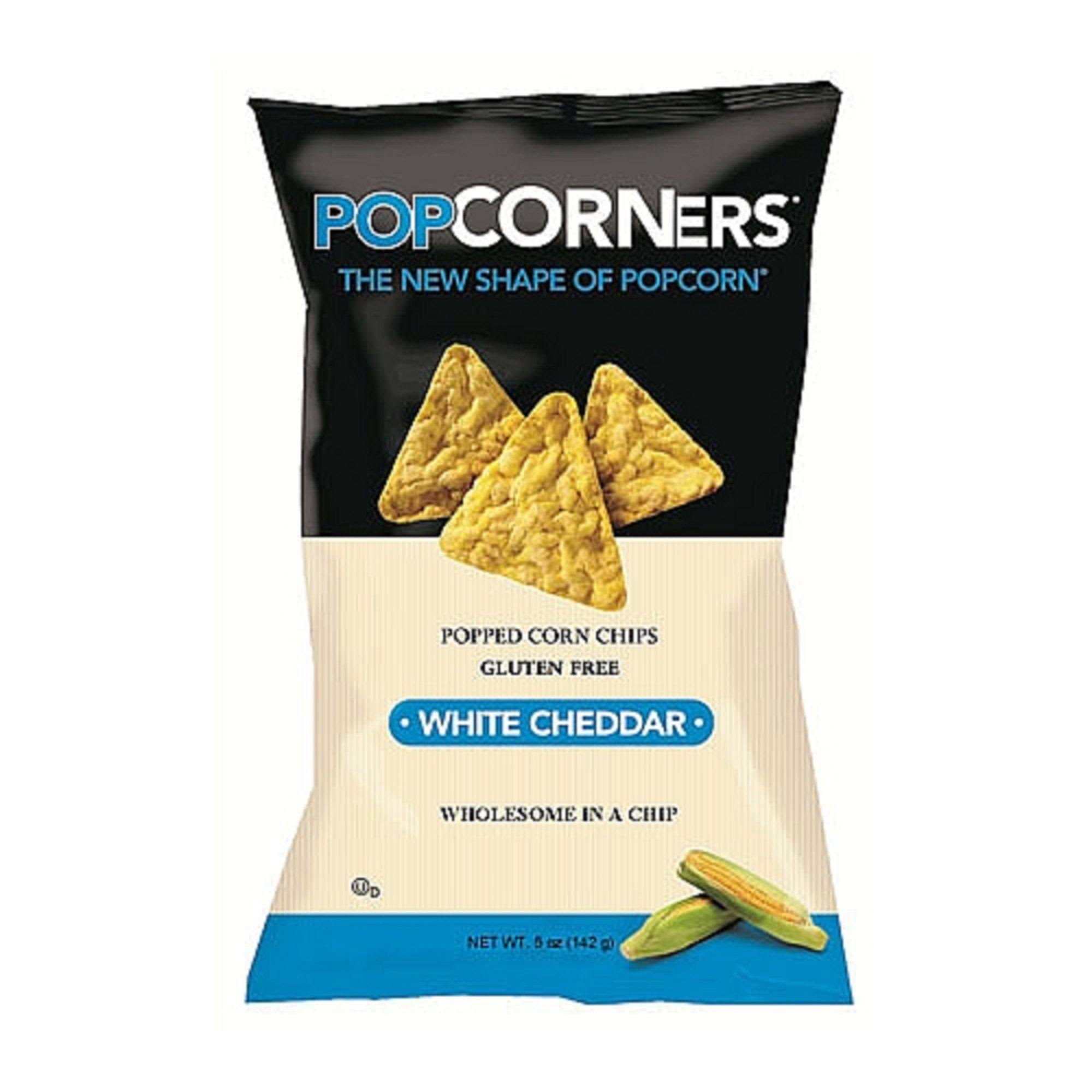 Medora Snacks Popcorners Popped Corn Chips - White Cheddar