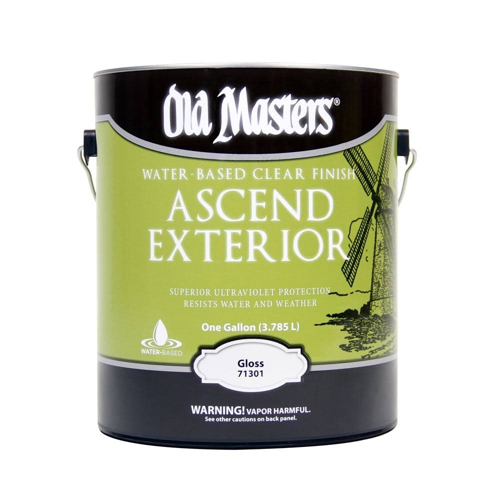 Old Masters Ascend Exterior Gloss Clear Water-Based Finish 1 gal. - Ca