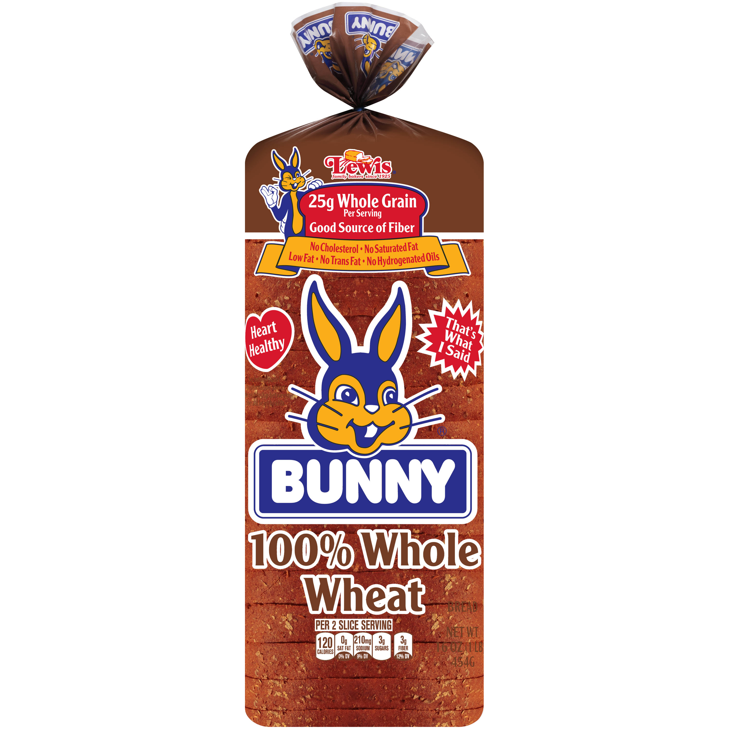 Bunny 100 Percent Whole Wheat - 26oz