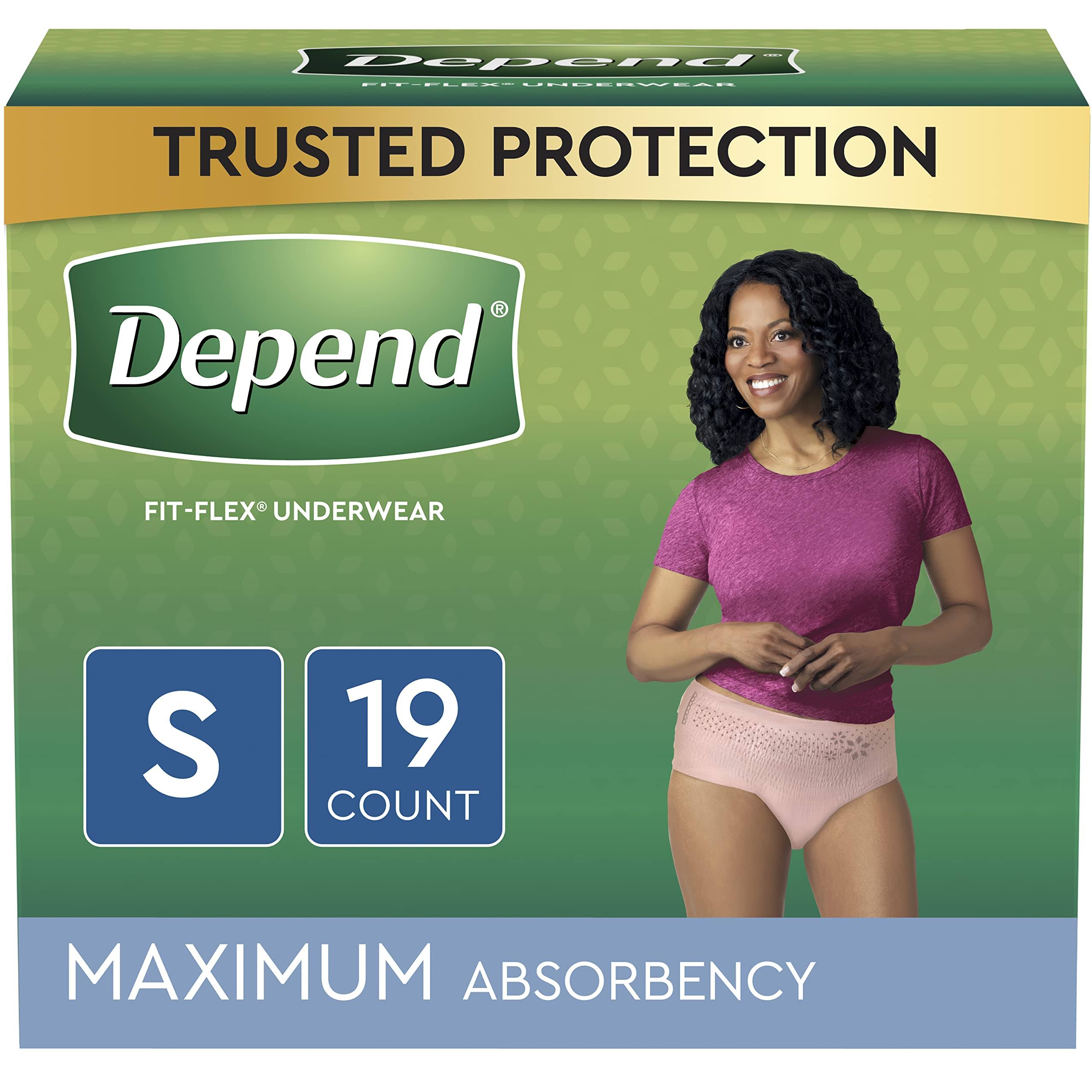Depend Women's Underwear - Tan, Small