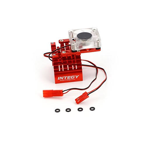 Integy Motor Heatsink And Cooling Fan, Red Intc22470 Red