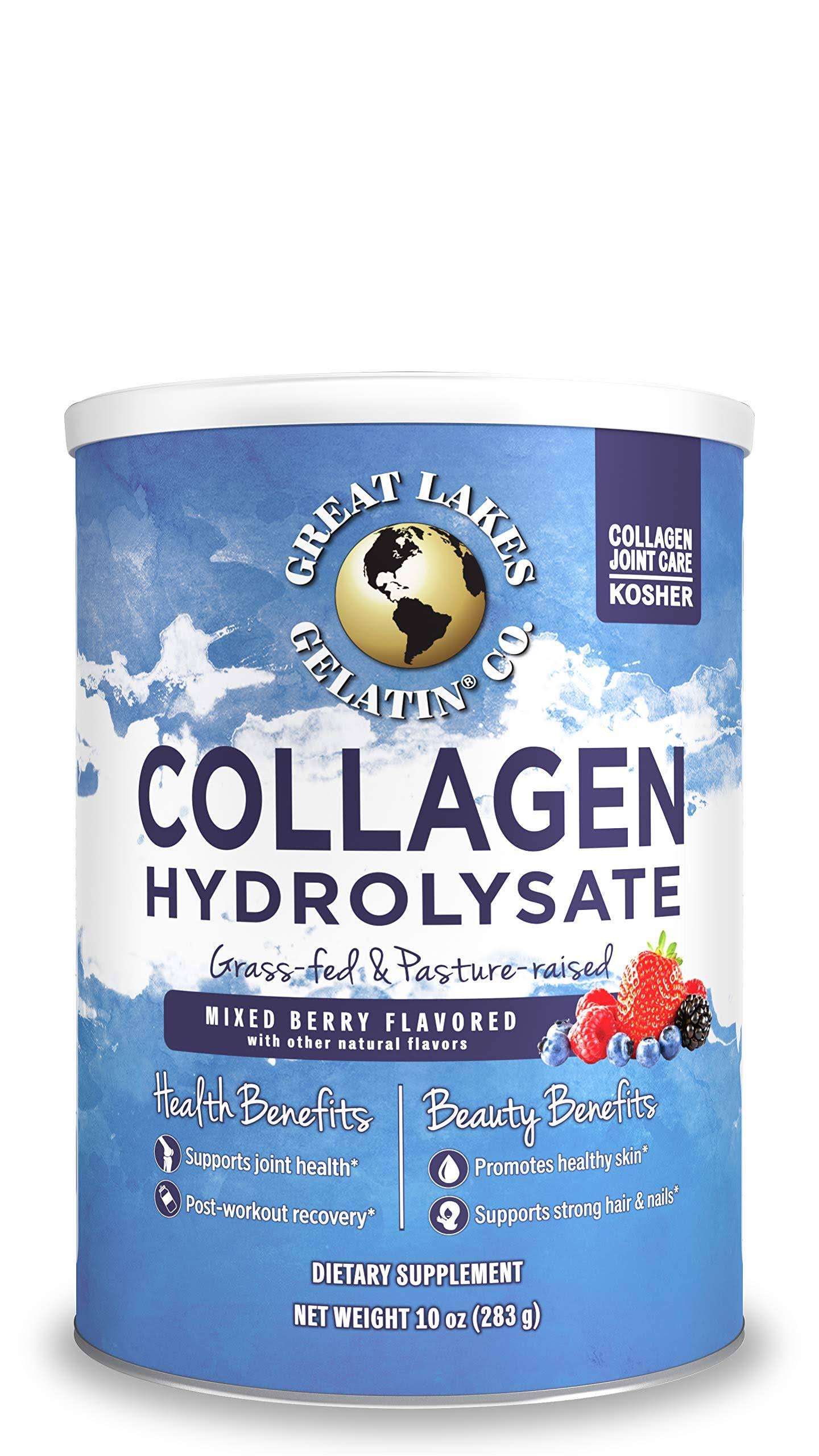 Great Lakes Mixed Berry Collagen Hydrolysate 10 oz.