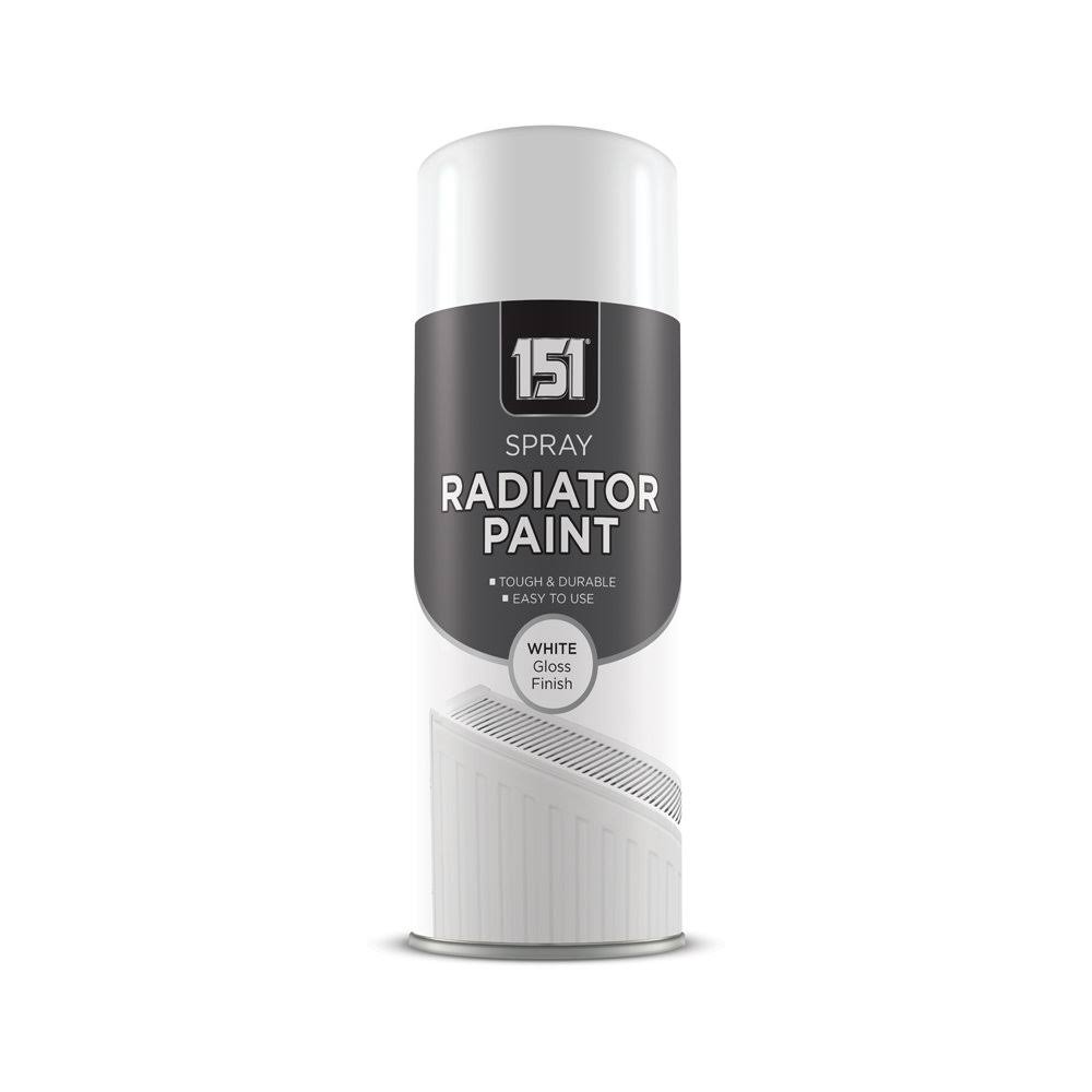 151 Refreshes and Renews Radiator Spray Paint - White Gloss, 200ml