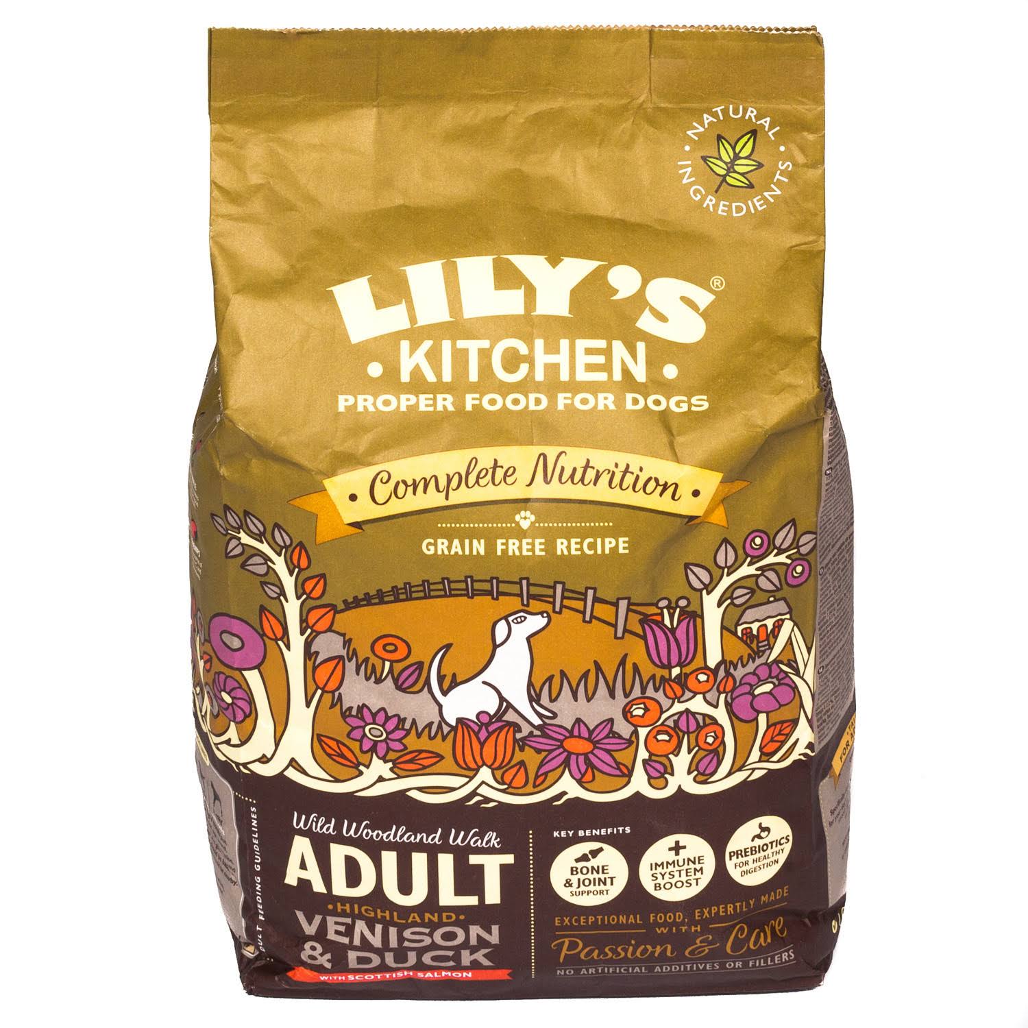 Lily's Kitchen Complete Nutrition Adult Dog Food - Highland Venison and Duck, 2.5kg