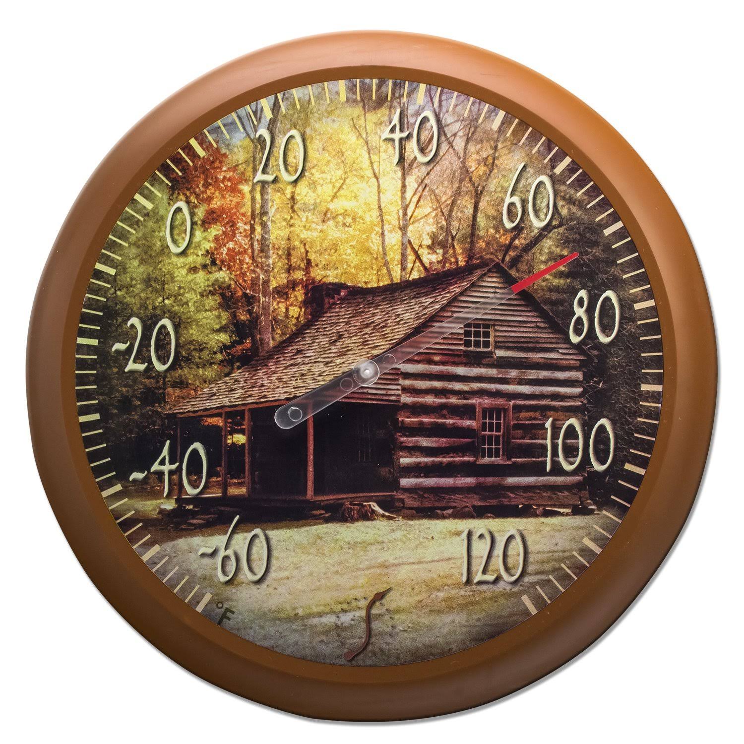 Taylor Precision Springfield Lodge Dial Indoor Outdoor Thermometer - 13.25"