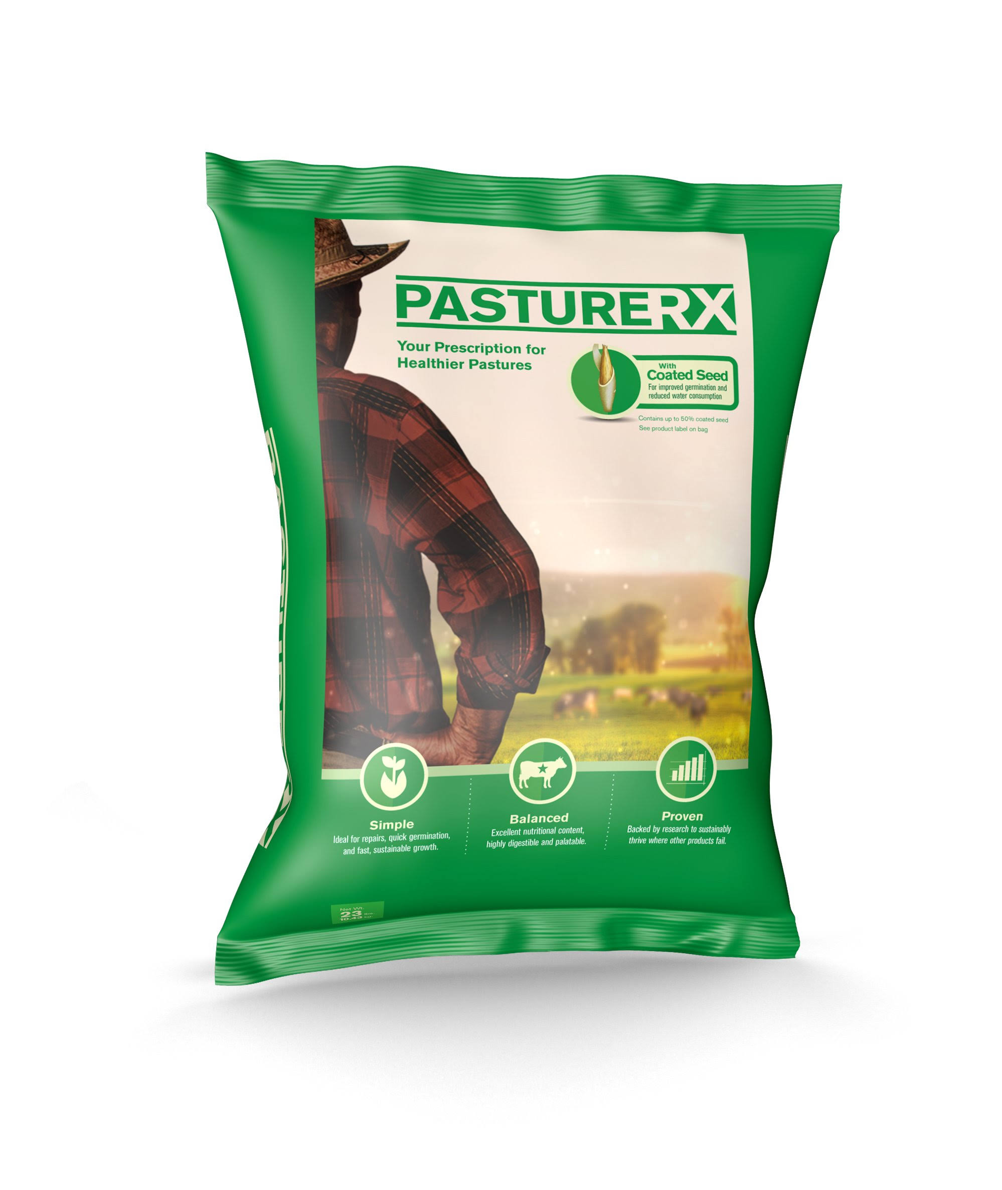 PastureRX Pasture Grass Seed Mix, 23 lbs
