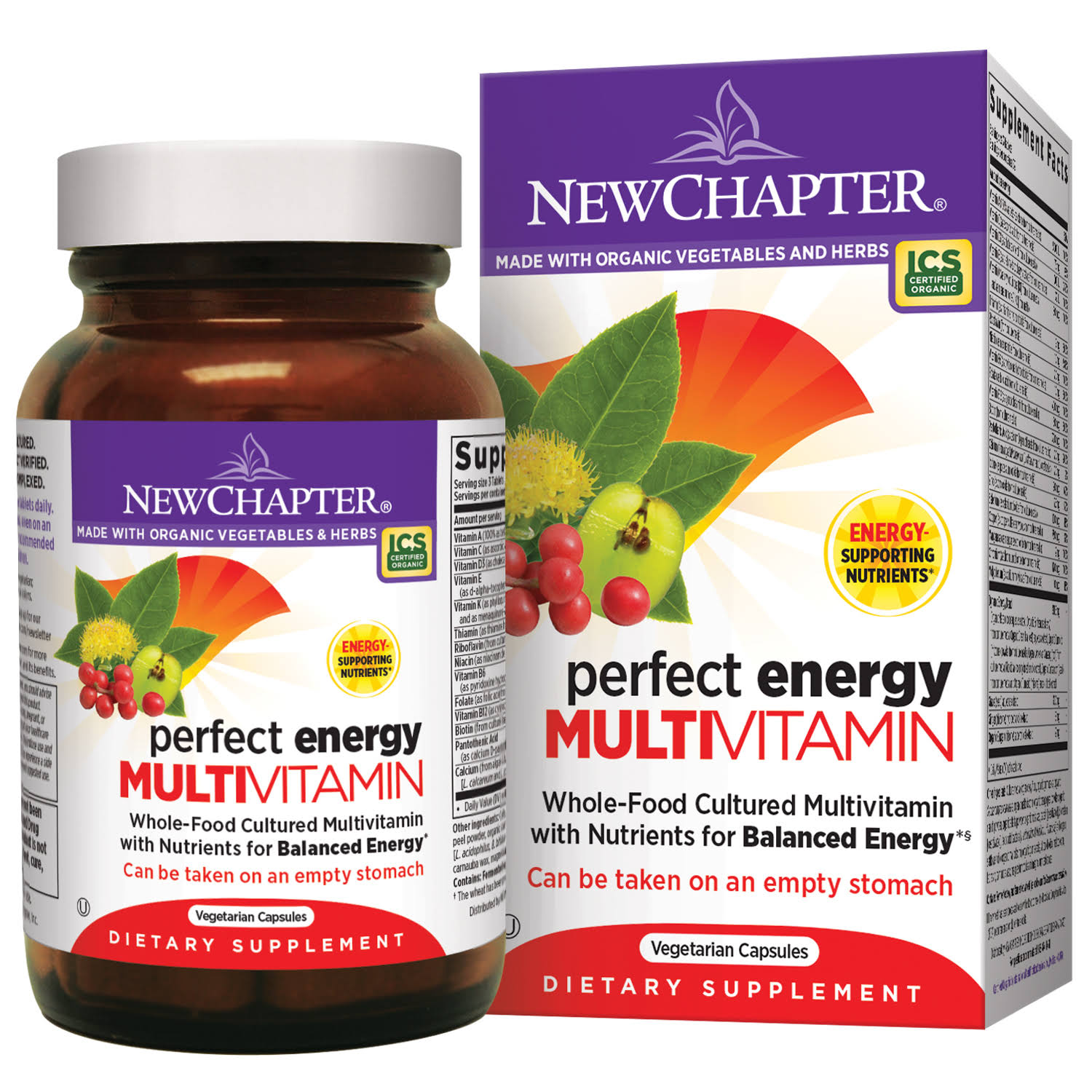 New Chapter Perfect Energy Multivitamin Supplement - 96 Tablets