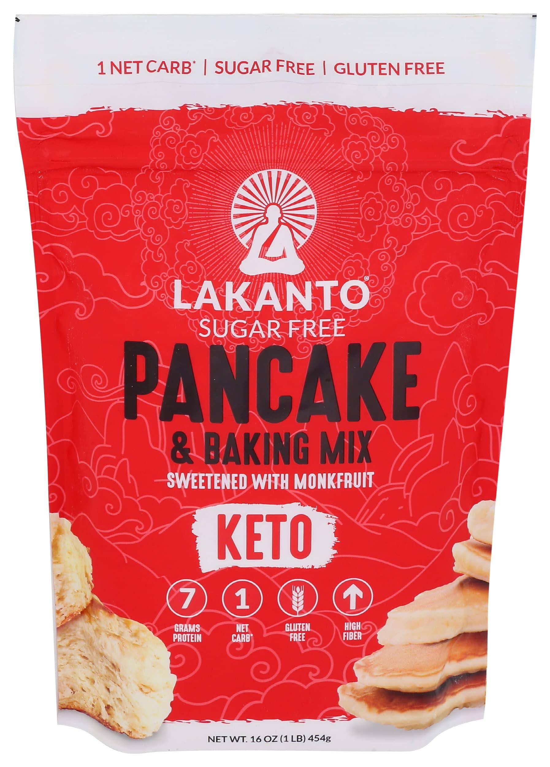 Lakanto Pancake & Baking Mix, Keto, Sugar Free, Sweetened with Monkfruit - 16 oz