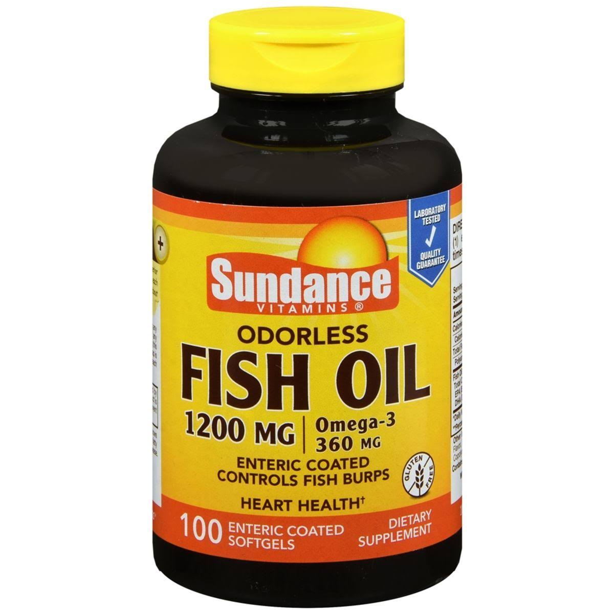 Sundance Odorless Ec Fish Oil - 100ct