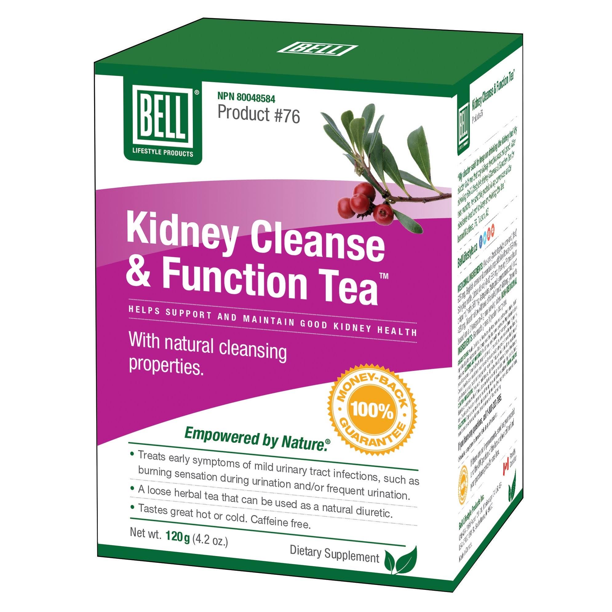 Bell Lifestyle Kidney Cleanse and Function Tea Dietary Supplement - 120g
