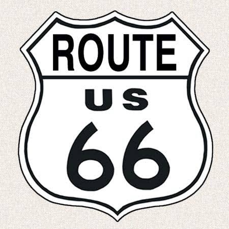 Desperate Enterprises US Route 66 Tin Sign, 11" W x 11" H