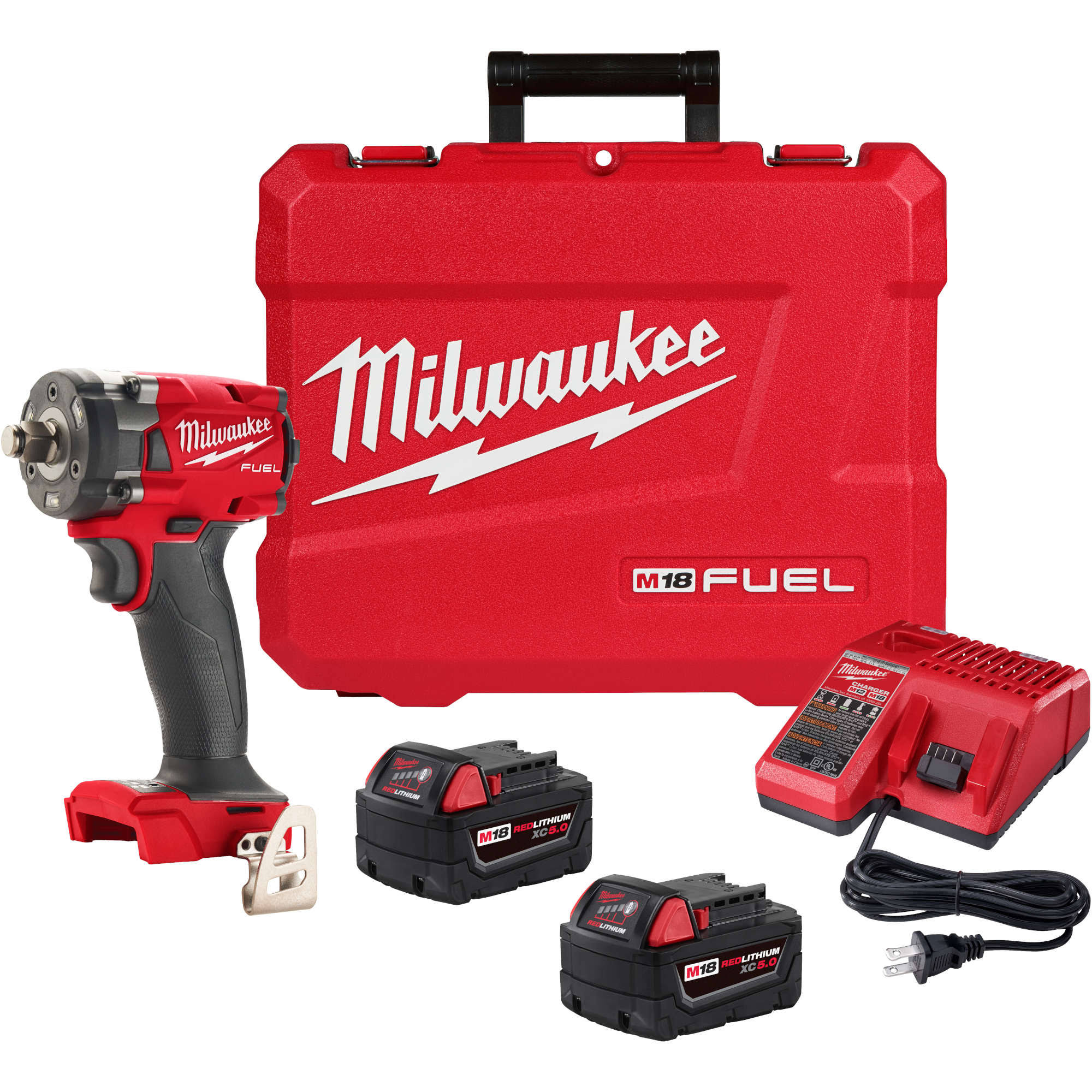 Milwaukee M18 Fuel 1/2" Compact Impact Wrench with Friction Ring Kit 2855-22