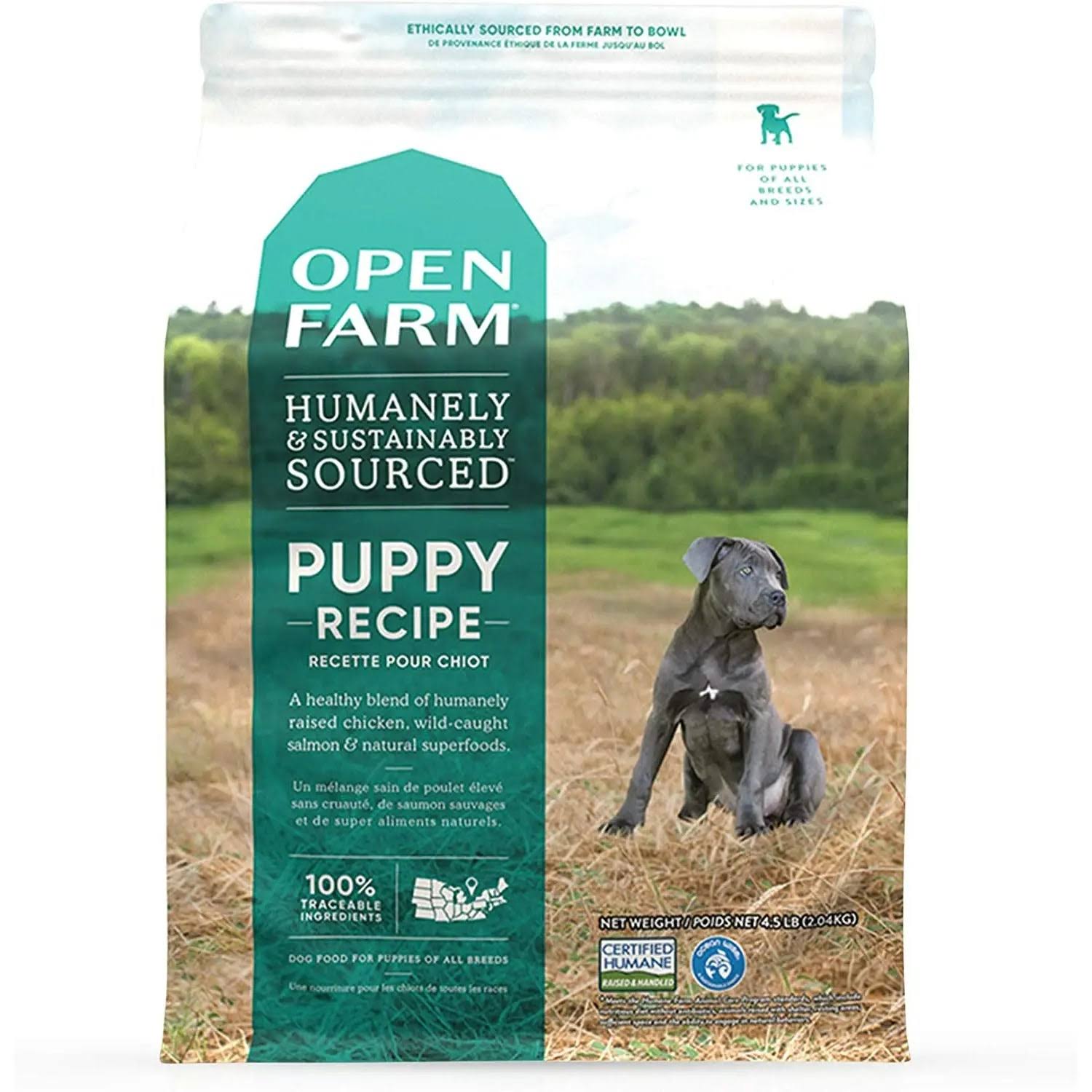 Open Farm Puppy Recipe Dog Food, 4.5 LB