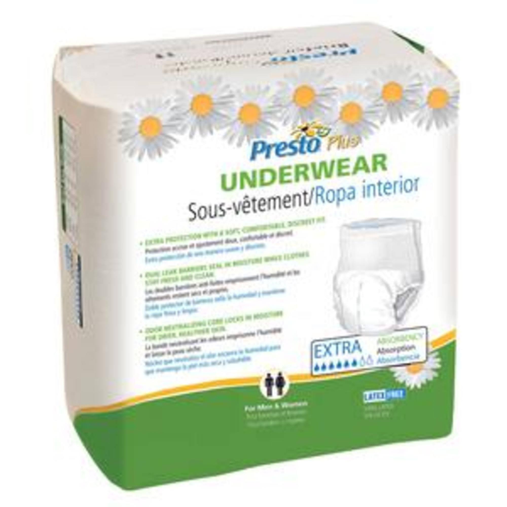 Presto Protective Underwear - X-Large, 14ct