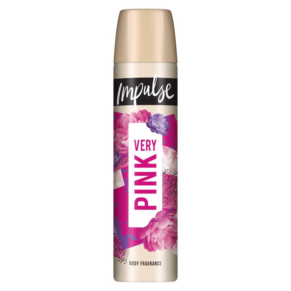 Impulse Very Pink Body Spray Deodorant - Roses and Grapefruit, 75ml