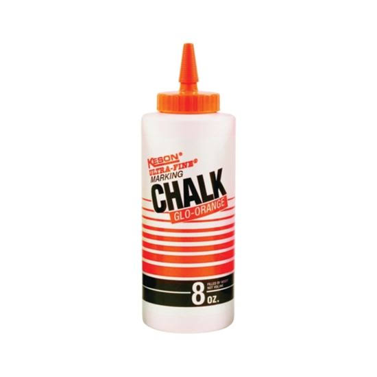 Keson 8go Marking Chalk - Refill, Orange, 8oz