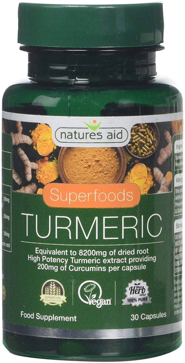 Natures Aid Turmeric - 30 Capsules