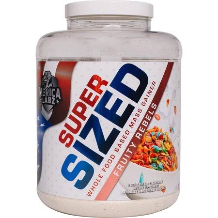 Merica Labz Super Sized | Whole Food Mass Gainer 5lb / Fruity Rebels