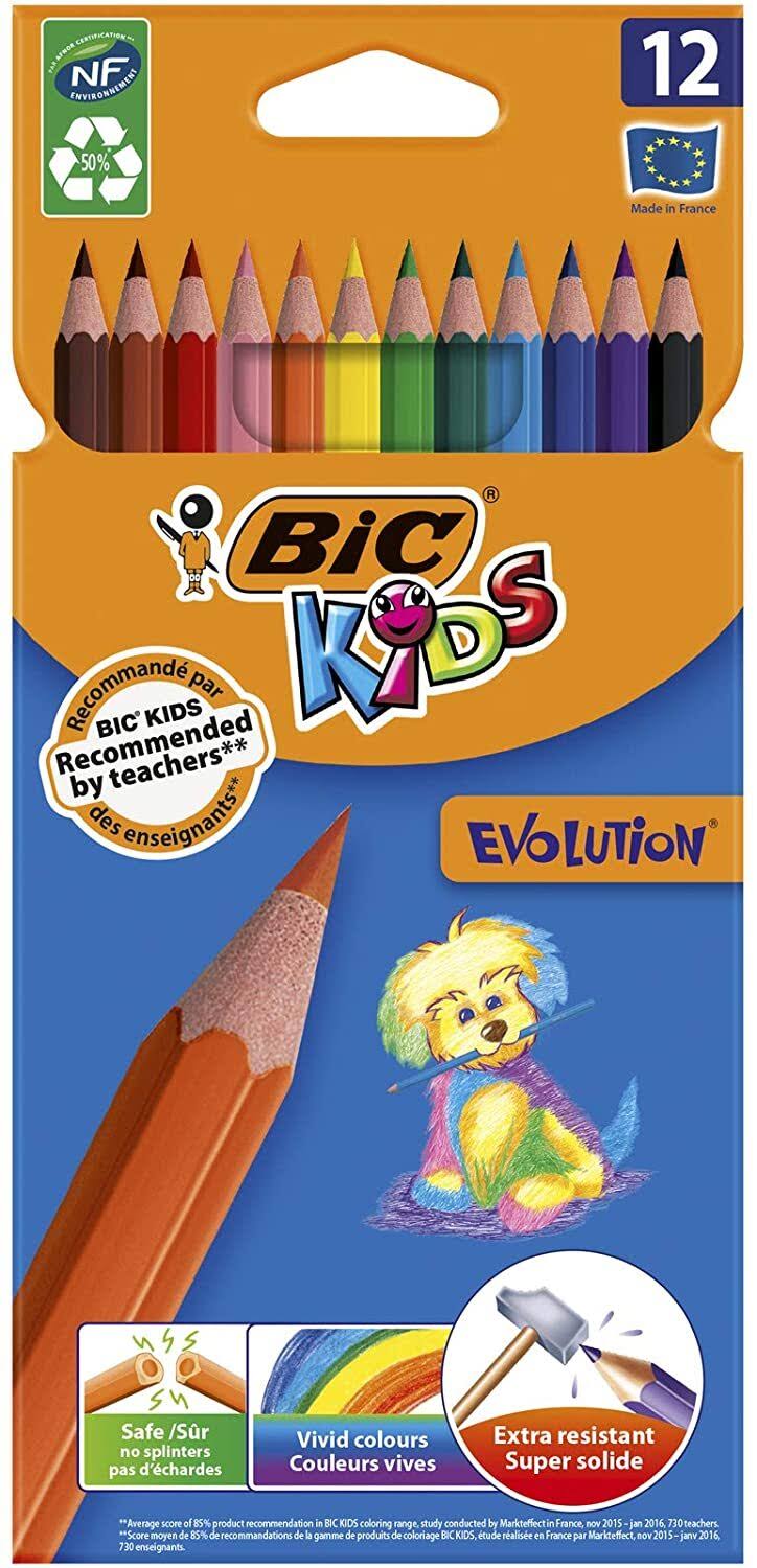 Bic Kids Evolution Colouring Pencils - 12pcs