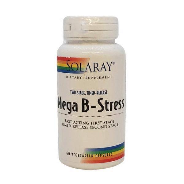 Solaray Mega B-Stress Dietary Supplement - 60 Capsules