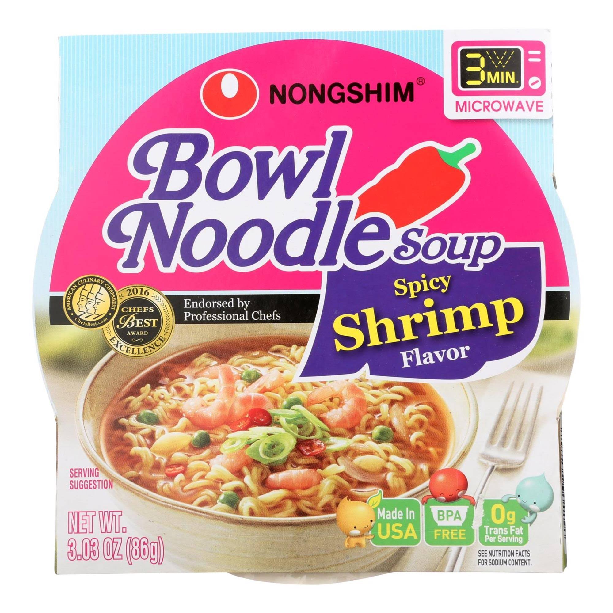 Nongshim Noodle Soup - 3.03oz, Spicy Shrimp
