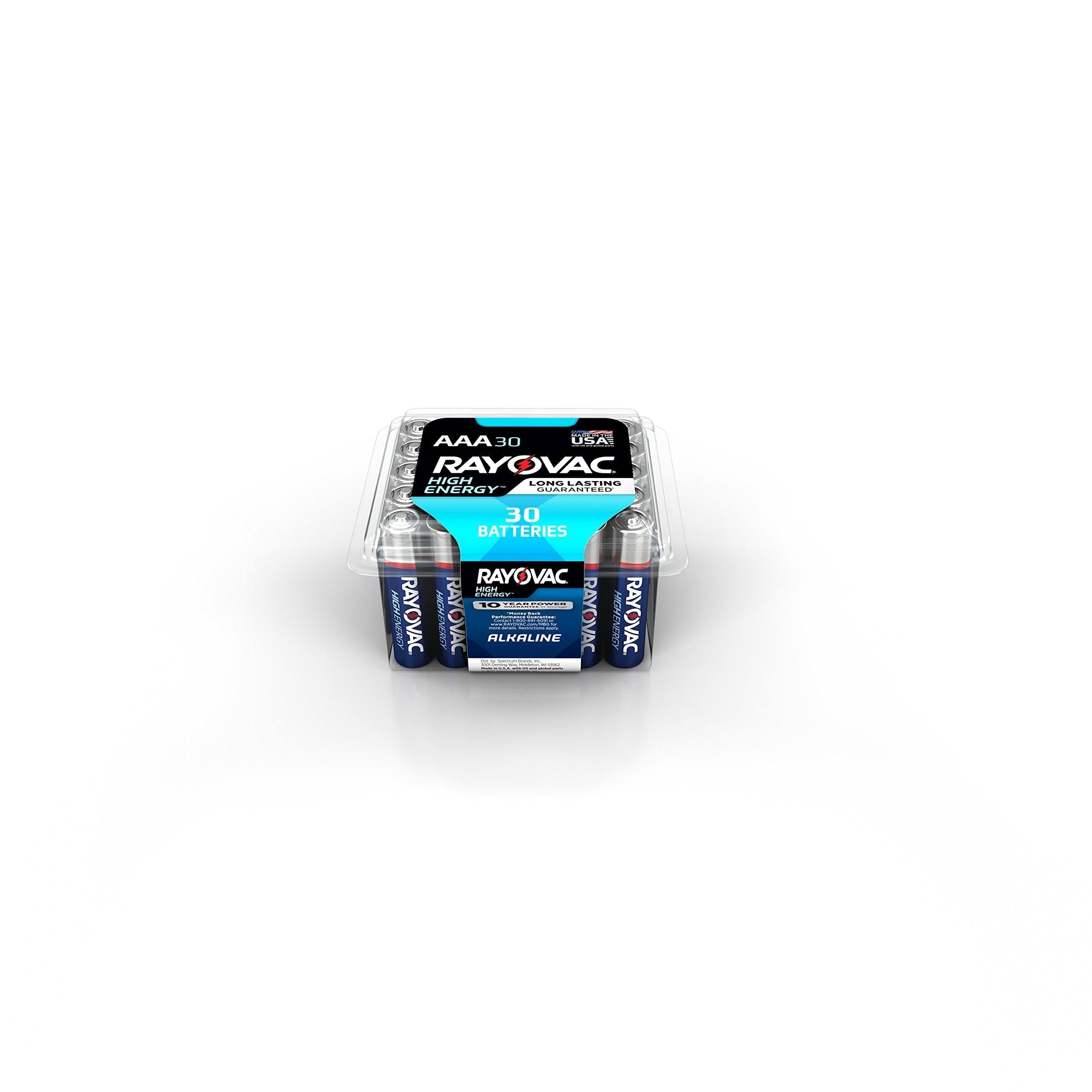 Rayovac Alkaline AAA Batteries - 30 Pack