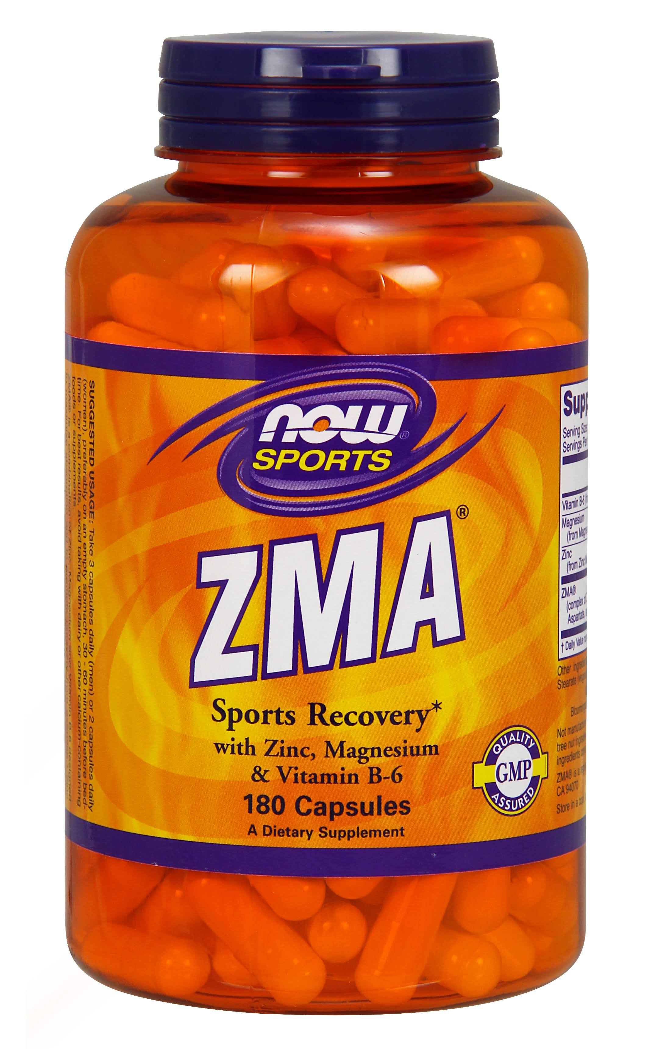 Now Sports ZMA Sports Recovery - 180 Capsules
