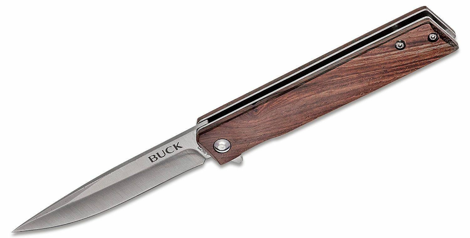 Buck Knives Pocket Knife Decatur Brown 7CR Stainless Steel 8" Drop Point 13060