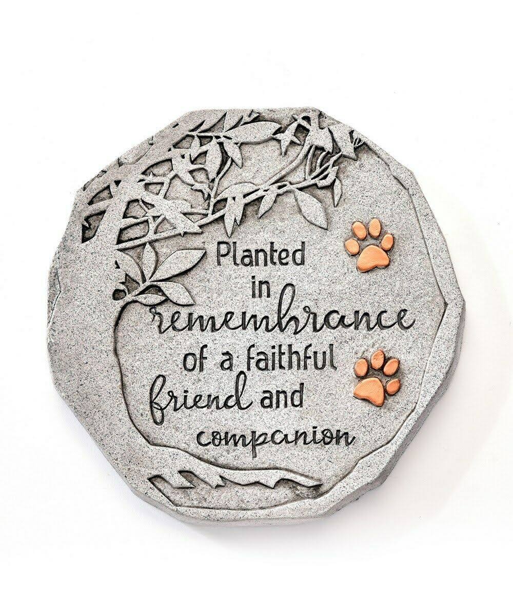 Giftcraft Pet Memorial Design Stepping Stone/Wall Plaque