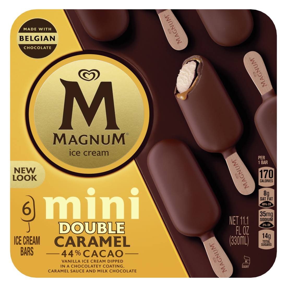 Magnum Mini Double Caramel Ice Cream Bars - 6ct