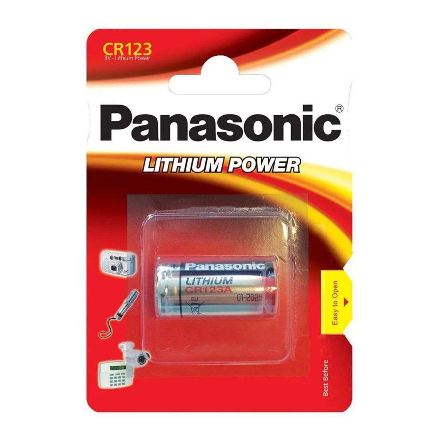 Panasonic CR-123A Lithium Camera Battery - 3v