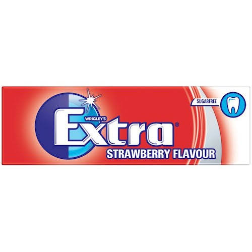Wrigley's Extra Strawberry Sugar Free Chewing Gum - 10pcs
