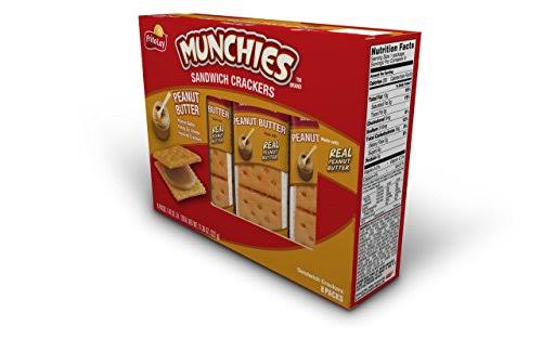 Munchies Sandwich Crackers - Peanut Butter & Cheese, 8ct