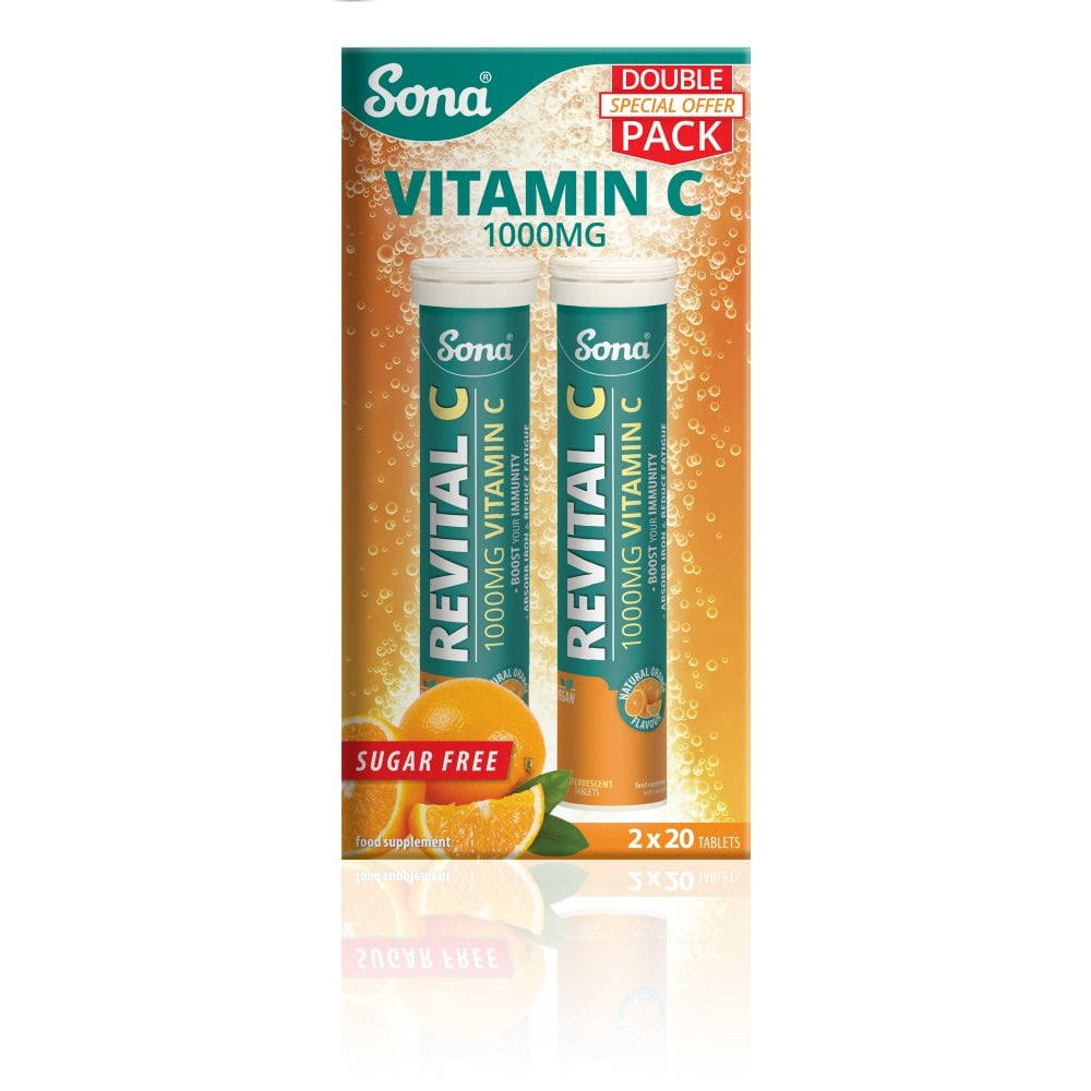 Sona Revital C Effervescent Double Pack 20 x 2 Tabs