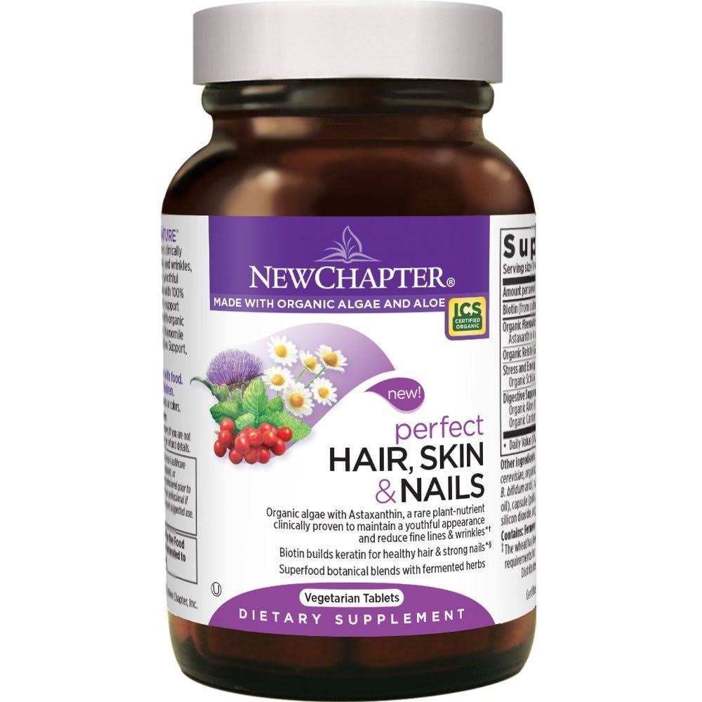 New Chapter Perfect Hair Skin and Nails Vitamins - 60 Vegetarian Capsule