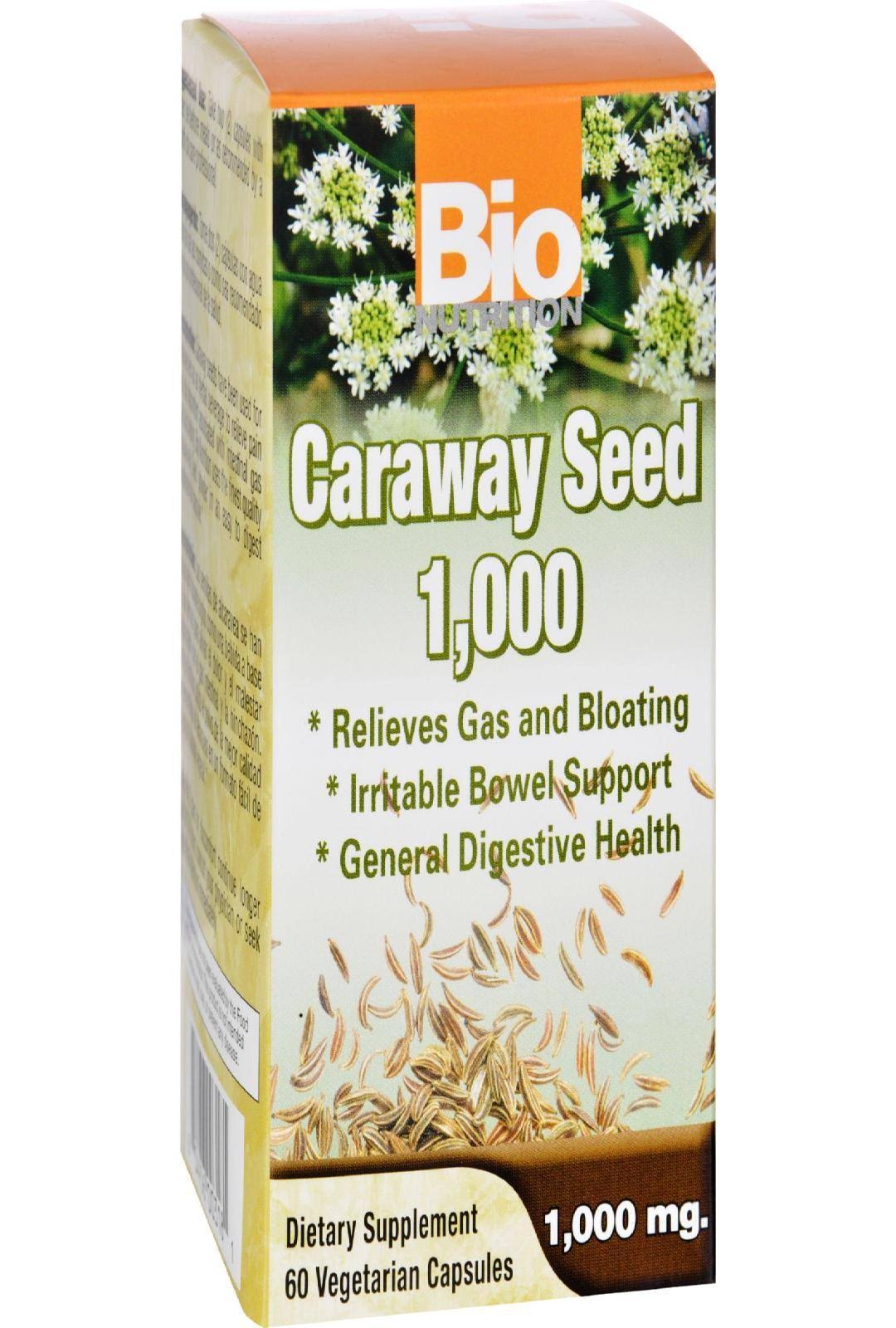Bio Nutrition Caraway Seed, 1,000 mg, Vegetarian Capsules - 60 capsules