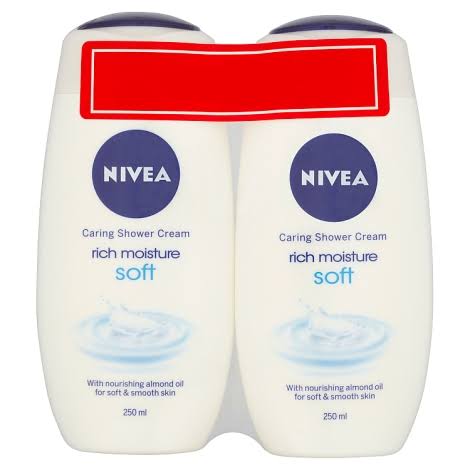 Nivea Creme Soft Shower Cream 250ml - Twin Pack