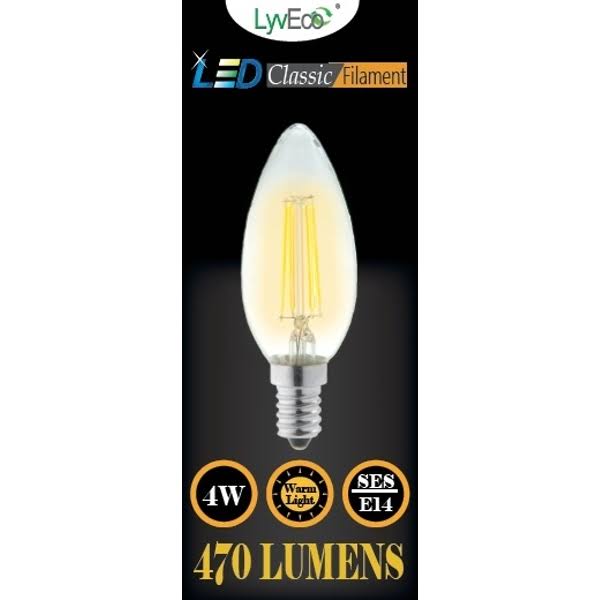 Lyveco LED Classic Filament - 4W, 470 Lumens