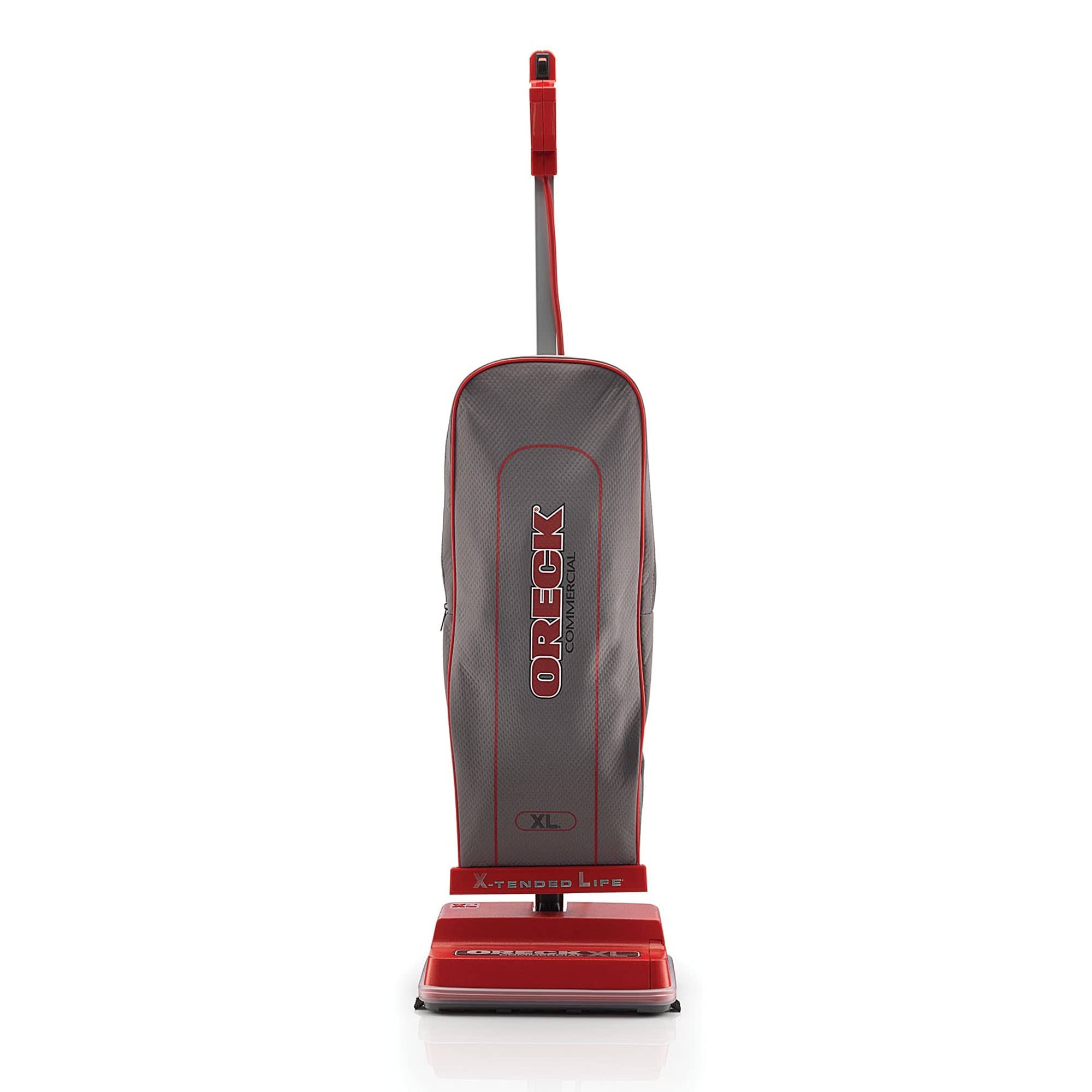 Oreck Commercial Upright Vacuum - Red/Gray, 120V, 12"
