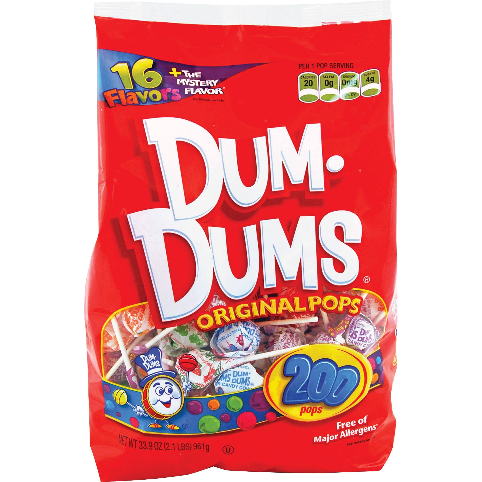 Dum Dums Lollipop - 200ct