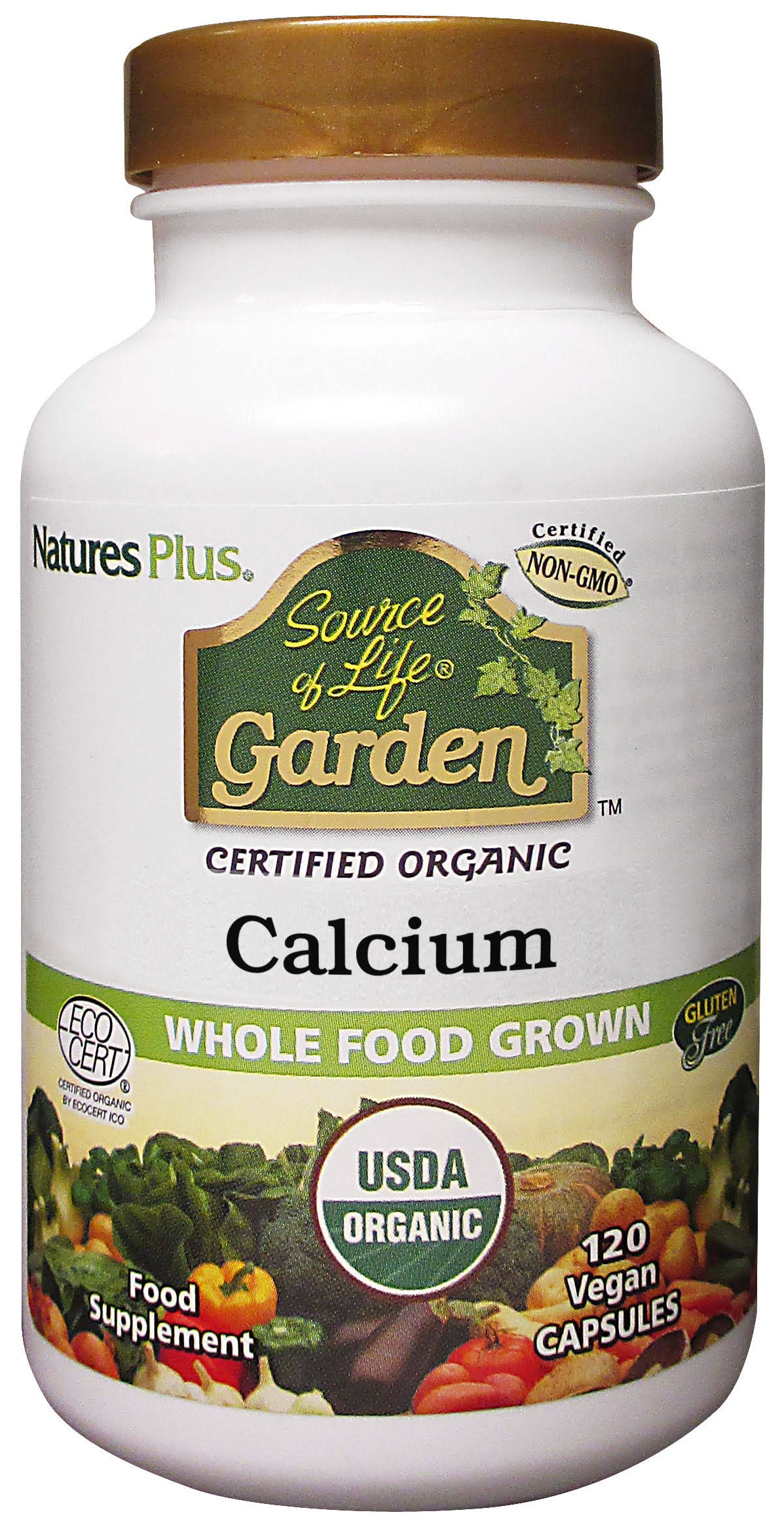 Nature's Plus Source Of Life Garden Calcium - 120 Vegetarian Capsules