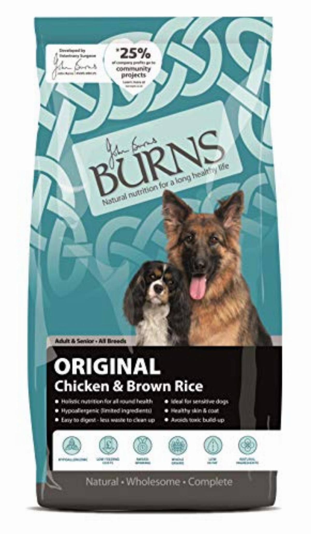 Burns Original Chicken & Brown Rice Dry Dog Food - 12Kg